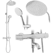 REA Thermostat Duschset Lungo Chrome