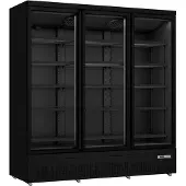 Saro Kühlschrank mit 3 Glastüren, GTK 1530 S PRO, Hochwertiger Kühlschrank für optimale Lagerung bei perfekter Temperatur, Maße (L x B X H): 710/740 x 1880 x 2003 mm