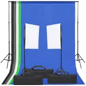 vidaXL Fotostudio-Set mit Beleuchtung und Hintergrund