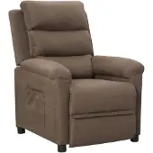 vidaXL Relaxsessel Taupe Stoff