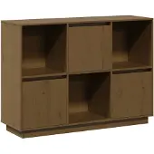 vidaXL Sideboard Honigbraun 110,5x35x80 cm Massivholz Kiefer