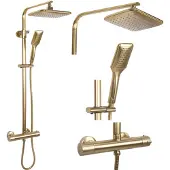 REA Duschgarnitur Tom Termostat Brush Gold