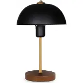 Opviq , Moderne Tischlampe aus 100% Metall, Schwarz, 38 cm hoch, MDF-Basis, 23 x 12 cm Lampenschirm, E27 Fassung, max. 40 W | Elegantes Design für Zuhause & Hotels.