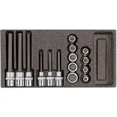 Gedore red R22150011 Schraubendrehereinsätze 1/2" 2/6 CT-Modul 15-teilig, 3301710