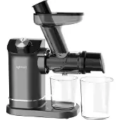 Safecourt Kitchen - Slow Juicer - 700 ml & Kaltpressung - Mit leisem Motor und Tropfstopp - Für frischen Saft von Obst und Gemüse - Grauer Kunststoff