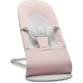 BabyBjörn Balance Soft Babywippe Gewebt Jersey-Stoff, Hellrosa/Grau