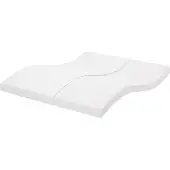 vidaXL Schaumstoffmatratze Weiß 160x220 cm 7-Zonen Härtegrad 20 ILD