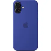 Apple Original iPhone 16 Plus Hülle - Silikon - Backcover/Soft Case - Blau