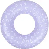 Swim Essentials SwimEssentials Schwimmring 90 cm, Lila Leopard