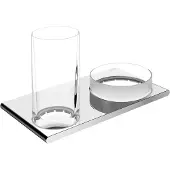 Keuco Doppelhalter EDITION 400 Glas und Ablage vc