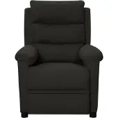The Living Store Massagesessel Schwarz Stoff