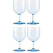Bodum Rotweinglas Oktett Kunststoff Blue Moon 250 ml (4er-Set)