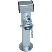 Winterhoff Kurbelstütze SF60-19-280, ausziehbar, 1300 kg, Höhe 415-655 mm, Vierkant 48 mm, verzinkt, für PKW-Anhänger Abstützung