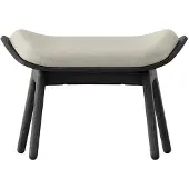 UMAGE - The Reader Ottoman, Eiche schwarz / white sands