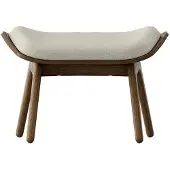 UMAGE - The Reader Ottoman, Eiche dunkel / white sands