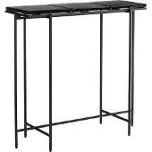 FineBuy Konsolentisch Anrichte 90 cm Ablagetisch Flurtisch Glas Metall Modern