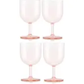 Bodum Rotweinglas Oktett Kunststoff Strawberry 250 ml (4er-Set)