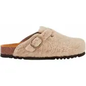 Scholl Clog Fae New Synthetic Shearling Damen Taupe-Schuhgröße 35