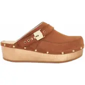 Scholl Clog Withney Suede Tee Damen Brandy-Schuhgröße 37