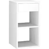 Vicco Nachttisch Beistelltisch Nachtschrank Dany weiß Nachtkommode für Faltbox