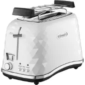 De'Longhi Brillante CTJ 2103.W - Toaster - 2 Scheibe - 2 Steckplatz - weiß
