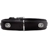 Hunter Halsband Softie Stone 45 nickel, 32-39 cm schwarz