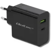 Qoltec 51717 Ladegerät | 45W | 5-20V | 2.25-3A | USB Typ C PD | USB | Schwarz