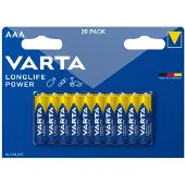Varta 4903121420, Einwegbatterie, AAA, Alkali, 1,5 V, 20 Stück(e), 44,5 mm
