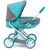 Milly Mally Puppen Kinderwagen Alice PrestigeMädchen 67 cm mintgrün/grau