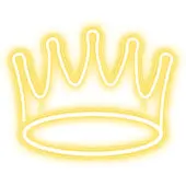 Forever Light Neon PLEXI LED CROWN warm white NNE12, Leichte Dekorationsfigur, Weiß, Kunststoff, Universal, LED, USB