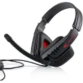 Modecom MC-823 RANGER Over-Ear Kopfhörer, schwarz, für PC und Laptop, mit Mikrofon, Rauschunterdrückung