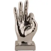 Present Time - Ornament Perfecto - Silber - 10.5x7.5x21cm