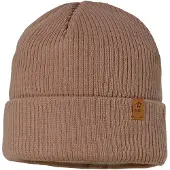 Maximo Beanie , Jungen, Gr. 55, grau (fungi), Fleece, Baumwolle, unifarben, Mützen Beanie, aus Baumwolle, wärmend, gefüttert, unifarben