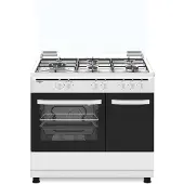 Vitrokitchen Cb961pbb 90x60 Cm Butangas-herd Mit Backofen 4 Brennern