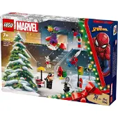 LEGO Spider-Man Adventskalender 2024, Superhelden-Spielzeug, vorweihnachtliches Geschenk für Jungen und Mädchen ab 7 Jahren, Bauspielzeug und Abenteuer-Set, Weihnachstgeschenk 76293