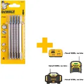 DeWalt HSS Stichsägeblätter für Metall 5 Stück - DT2085-QZ