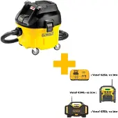 DeWalt DWV901L Nass- und Trockensauger mit automatischer Filtereinigung 1400 Watt Klasse L