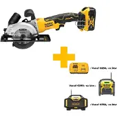 DeWalt DCS571P2, Holz, Gelb, 11,5 cm, 4500 RPM, 4 cm, 102 dB