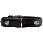 Hunter Halsband Softie Stone 45 nickel, 32-39 cm schwarz