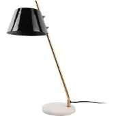 Leitmotiv - Tischleuchte Savvy - Schwarz - 19x33x53cm Tischlampe - Nachttischlampe, Wohnzimmer, Schlafzimmer