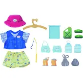 Baby Born Bär Angler-Outfit mit Angelrute für 43 cm Puppen und Teddy
