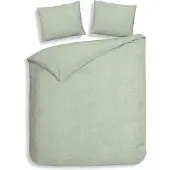 Heckett & Lane Heckett and Lane Franela Dbo 200 Laurel Green Bettwäsche 1 x Bettbezug 200x220 + 2 x Kopfkissenbezug 70x60 Laurel-Green Uni grün