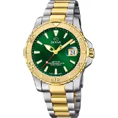 Jaguar Herren Analog Uhr Pro Diver Elegant Edelstahl silber gold UJ970/1