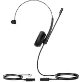 Yealink YHS34, Kabelgebunden, Büro/Callcenter, 20 - 20000 Hz, Kopfhörer, Schwarz