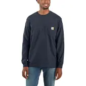 Carhartt - Dearborn Loose L/S T-Shirt - Longsleeve Gr M blau