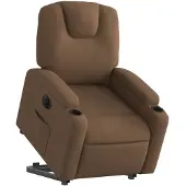 vidaXL Relaxsessel mit Aufstehhilfe Elektrisch Braun Stoff