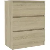 vidaXL Sideboard Sonoma-Eiche 60x35x76 cm Holzwerkstoff