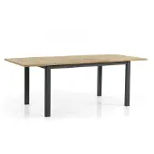 Brafab Lyon Ausziehtisch Aluminium/Teak