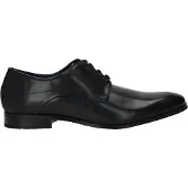Bugatti Schnürschuh, Blockabsatz, Abendschuh, Businessschuh, Festtagsschuh, Logoprägung