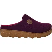 Rohde Damen Pantoffel Hausschuh Filz Plateausohle lose Einlagen Foggia-D 6120, Größe:40 EU, Farbe:Lila